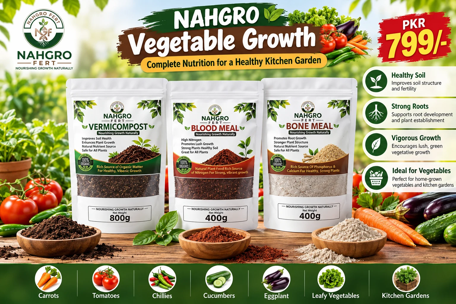 NAHGRO Vegetable Growth bundle